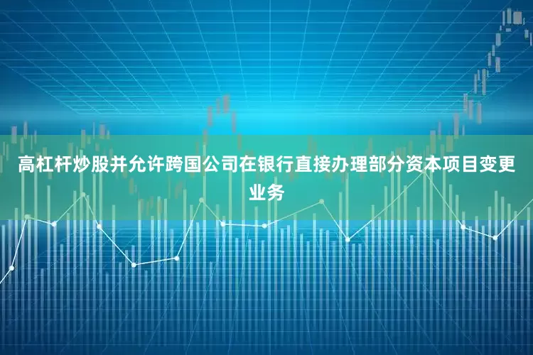 高杠杆炒股并允许跨国公司在银行直接办理部分资本项目变更业务