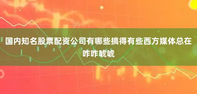 国内知名股票配资公司有哪些搞得有些西方媒体总在咋咋唬唬